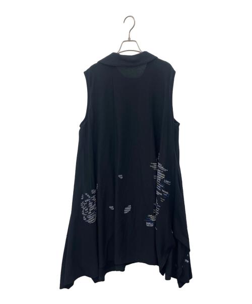 慈雨（ジウ）慈雨 (ジウ) 慈雨　ノースリーブワンピース ブラック サイズ:40の古着・服飾アイテム