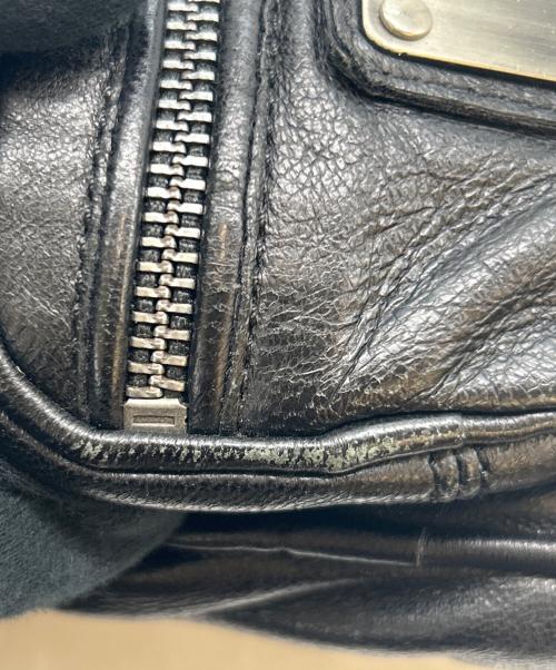DOLCE & GABBANA（ドルチェ＆ガッバーナ）DOLCE & GABBANA (ドルチェ＆ガッバーナ) DOLCE & GABBANA　メタルロゴプレートショルダーバッグ ブラックの古着・服飾アイテム