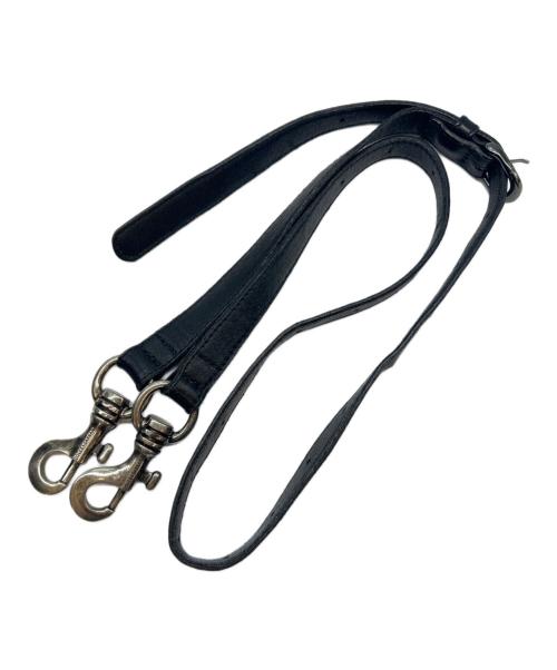DOLCE & GABBANA（ドルチェ＆ガッバーナ）DOLCE & GABBANA (ドルチェ＆ガッバーナ) DOLCE & GABBANA　メタルロゴプレートショルダーバッグ ブラックの古着・服飾アイテム