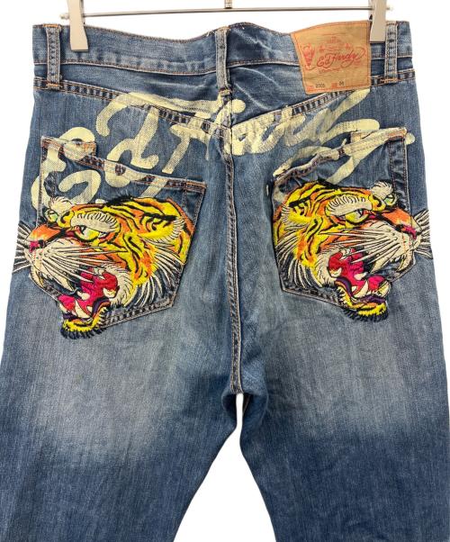 Ed Hardy（エド ハーディー）ED HARDY (エド ハーディー) ED HARDY 虎刺繍　ダメージデニムパンツ インディゴ サイズ:34 × 32の古着・服飾アイテム