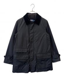 POLO RALPH LAUREN（ポロ・ラルフローレン）の古着「POLO RALPH LAUREN　キルティングライナー付きジャケットコート」｜ブラック