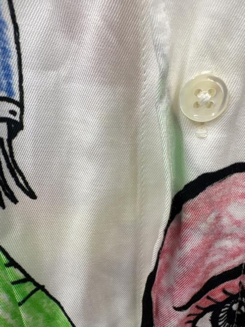RASSVET（ラスベート）RASSVET (ラスベート) RASSVET　総柄　プリント半袖シャツ ホワイト サイズ:Lの古着・服飾アイテム