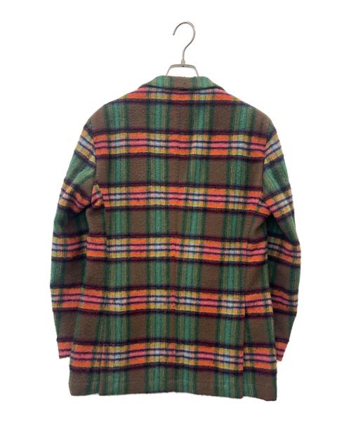 Altea（アルテア）altea (アルテア) altea　ウールジャケット グリーン×レッド サイズ:46の古着・服飾アイテム