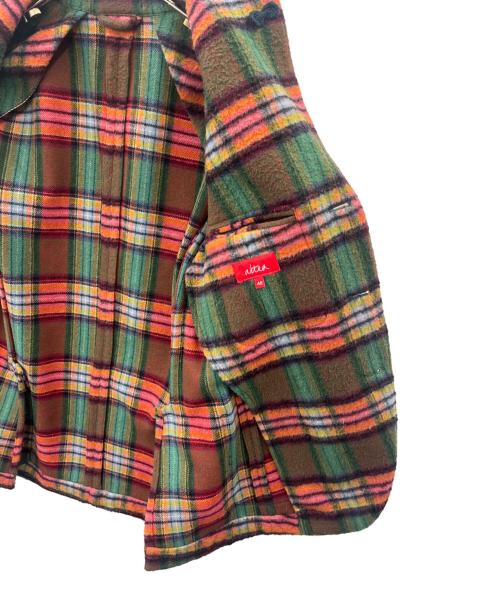 Altea（アルテア）altea (アルテア) altea　ウールジャケット グリーン×レッド サイズ:46の古着・服飾アイテム