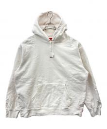 SUPREME（シュプリーム）の古着「Supreme　ロゴプルオーバーパーカー　アンダーラインロゴ」｜ホワイト