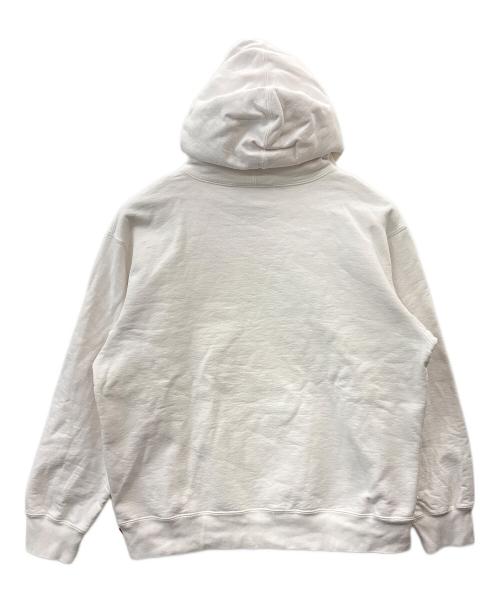 SUPREME（シュプリーム）SUPREME (シュプリーム) Supreme　ロゴプルオーバーパーカー　アンダーラインロゴ ホワイト サイズ:LARGEの古着・服飾アイテム