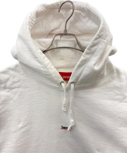 SUPREME（シュプリーム）SUPREME (シュプリーム) Supreme　ロゴプルオーバーパーカー　アンダーラインロゴ ホワイト サイズ:LARGEの古着・服飾アイテム