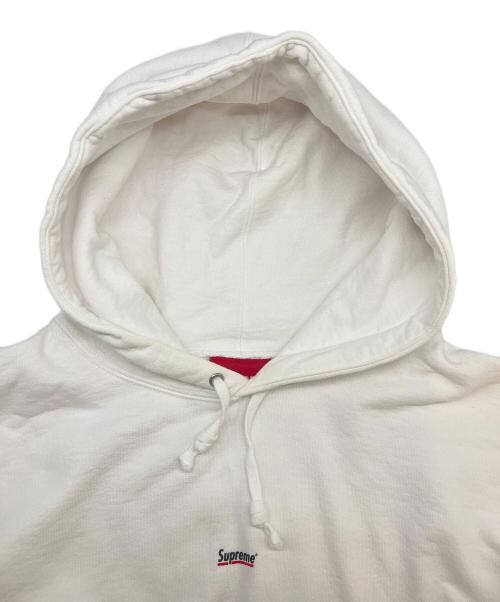 SUPREME（シュプリーム）SUPREME (シュプリーム) Supreme　ロゴプルオーバーパーカー　アンダーラインロゴ ホワイト サイズ:LARGEの古着・服飾アイテム