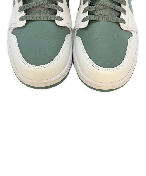 NIKE（ナイキ）NIKE (ナイキ) NIKE  Air Jordan 1 Mid  ハイカットスニーカー ホワイト×グリーン サイズ:30.0の古着・服飾アイテム