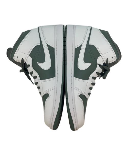 NIKE（ナイキ）NIKE (ナイキ) NIKE  Air Jordan 1 Mid  ハイカットスニーカー ホワイト×グリーン サイズ:30.0の古着・服飾アイテム