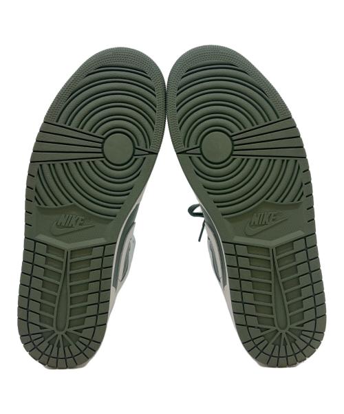 NIKE（ナイキ）NIKE (ナイキ) NIKE  Air Jordan 1 Mid  ハイカットスニーカー ホワイト×グリーン サイズ:30.0の古着・服飾アイテム