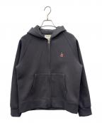 MACKINTOSH PHILOSOPHYマッキントッシュ フィロソフィー）の古着「MACKINTOSH PHILOSOPHY　バッキンガムベア ダンボールパーカー　ジップパーカー」｜グレー