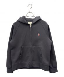MACKINTOSH PHILOSOPHY（マッキントッシュ フィロソフィー）の古着「MACKINTOSH PHILOSOPHY　バッキンガムベア ダンボールパーカー　ジップパーカー」｜グレー