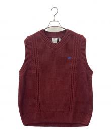 adidas Originals（アディダスオリジナル）の古着「adidas originals　ニットベスト」｜レッド