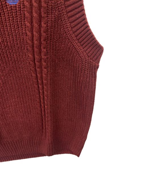 adidas Originals（アディダスオリジナル）adidas Originals (アディダスオリジナル) adidas originals　ニットベスト レッド サイズ:J 2XLの古着・服飾アイテム
