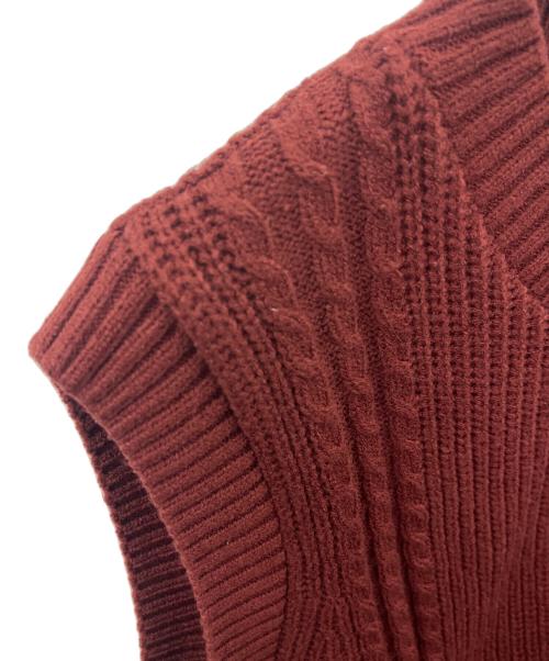 adidas Originals（アディダスオリジナル）adidas Originals (アディダスオリジナル) adidas originals　ニットベスト レッド サイズ:J 2XLの古着・服飾アイテム