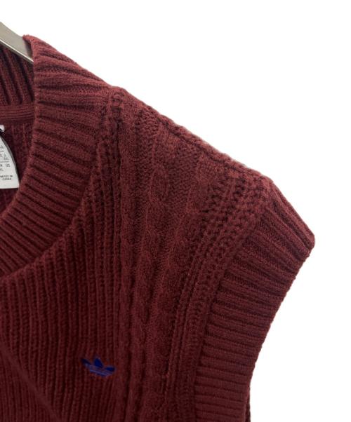 adidas Originals（アディダスオリジナル）adidas Originals (アディダスオリジナル) adidas originals　ニットベスト レッド サイズ:J 2XLの古着・服飾アイテム
