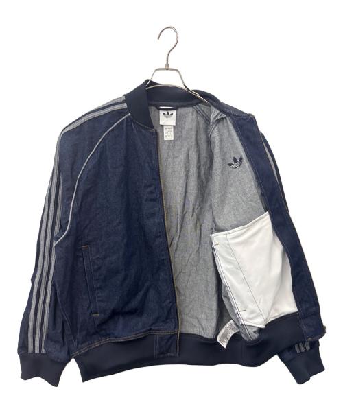 adidas（アディダス）adidas (アディダス) adidas　アディカラーデニムトラックトップ インディゴ サイズ:XLの古着・服飾アイテム