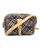 BURBERRY BLUE LABELバーバリー ブルー レーベル）の古着「BURBERRY BLUE LABEL　ショルダーバッグ」｜ベージュ×グレー