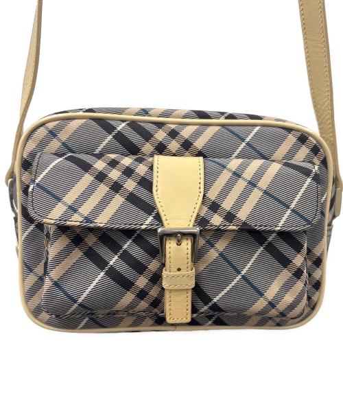 BURBERRY BLUE LABEL（バーバリー ブルー レーベル）BURBERRY BLUE LABEL (バーバリー ブルー レーベル) BURBERRY BLUE LABEL　ショルダーバッグ ベージュ×グレーの古着・服飾アイテム