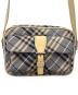 BURBERRY BLUE LABEL (バーバリー ブルー レーベル) BURBERRY BLUE LABEL　ショルダーバッグ ベージュ×グレー：10000円