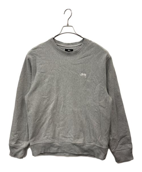 stussy（ステューシー）stussy (ステューシー) stussy　クルーネックスウェット グレー サイズ:Mの古着・服飾アイテム