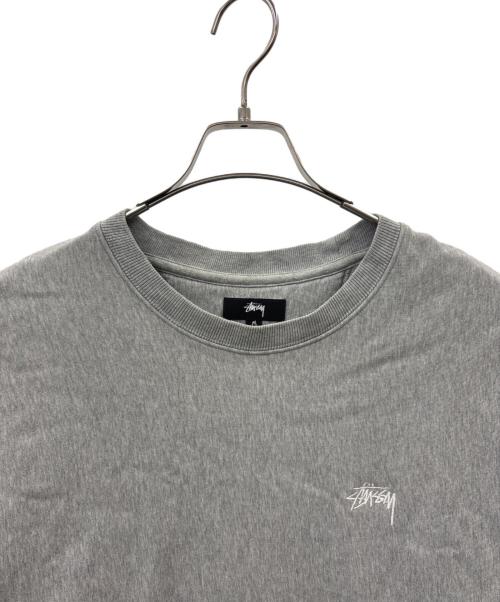 stussy（ステューシー）stussy (ステューシー) stussy　クルーネックスウェット グレー サイズ:Mの古着・服飾アイテム