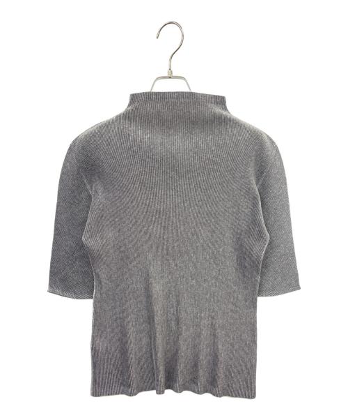 PLEATS PLEASE（プリーツプリーズ）PLEATS PLEASE (プリーツプリーズ) PLEATS PLEASE　半袖プリーツカットソー グレー サイズ:03の古着・服飾アイテム