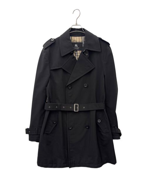 BURBERRY BLACK LABEL（バーバリーブラックレーベル）BURBERRY BLACK LABEL (バーバリーブラックレーベル) BURBERRY BLACK LABEL　トレンチコート ブラック サイズ:LLの古着・服飾アイテム