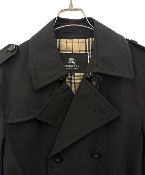 BURBERRY BLACK LABEL（バーバリーブラックレーベル）BURBERRY BLACK LABEL (バーバリーブラックレーベル) BURBERRY BLACK LABEL　トレンチコート ブラック サイズ:LLの古着・服飾アイテム