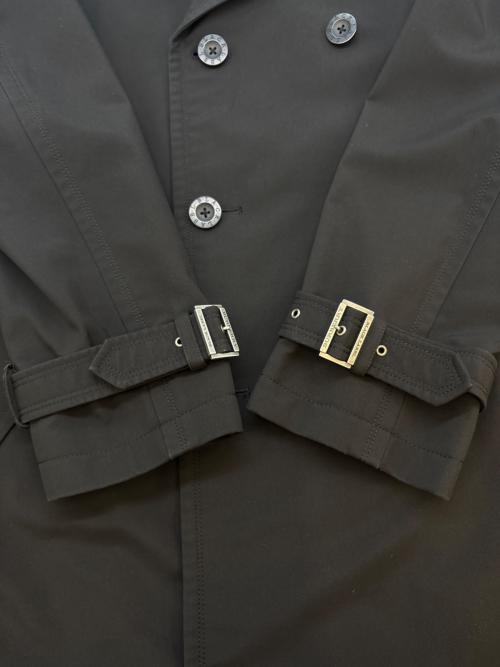 BURBERRY BLACK LABEL（バーバリーブラックレーベル）BURBERRY BLACK LABEL (バーバリーブラックレーベル) BURBERRY BLACK LABEL　トレンチコート ブラック サイズ:LLの古着・服飾アイテム