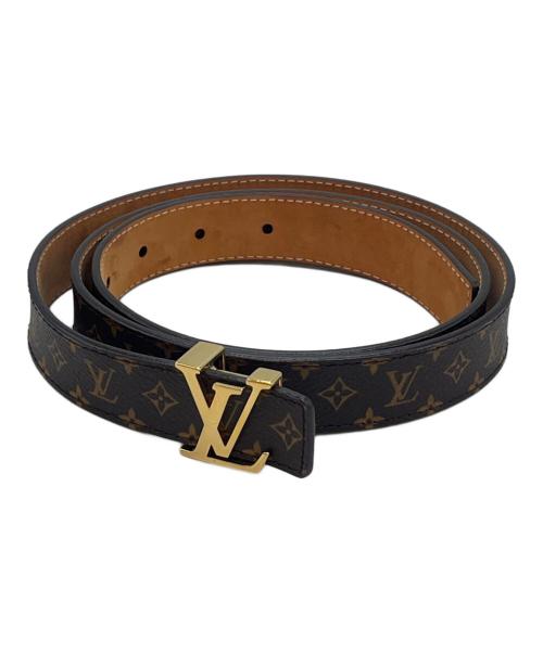 LOUIS VUITTON（ルイ ヴィトン）LOUIS VUITTON (ルイ ヴィトン) LOUIS VUITTON　モノグラム　サンチュール・LVイニシャル　レザーベルト ブラウンの古着・服飾アイテム