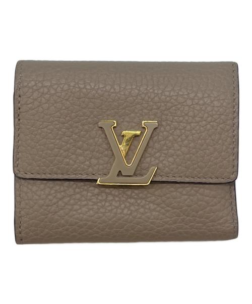 LOUIS VUITTON（ルイ ヴィトン）LOUIS VUITTON (ルイ ヴィトン) LOUIS VUITTON 　ポルトフォイユ・カプシーヌ 　3つ折り財布 ベージュの古着・服飾アイテム