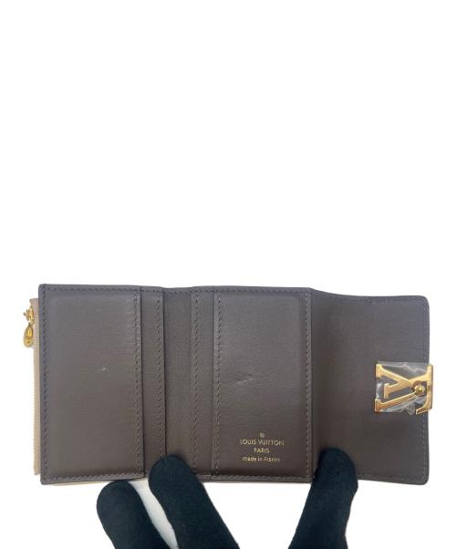 LOUIS VUITTON（ルイ ヴィトン）LOUIS VUITTON (ルイ ヴィトン) LOUIS VUITTON 　ポルトフォイユ・カプシーヌ 　3つ折り財布 ベージュの古着・服飾アイテム
