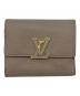 LOUIS VUITTON（ルイ ヴィトン）の古着「LOUIS VUITTON 　ポルトフォイユ・カプシーヌ 　3つ折り財布」｜ベージュ