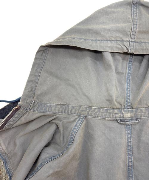 Maison MIHARA YASUHIRO（メゾン ミハラ ヤスヒロ）Maison MIHARA YASUHIRO (メゾン ミハラ ヤスヒロ) Maison MIHARA YASUHIRO DOUBLE LAYERED DENIM HOODED JACKET デニムジャケット インディゴ サイズ:46の古着・服飾アイテム