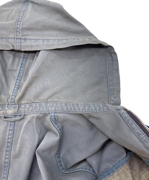 Maison MIHARA YASUHIRO（メゾン ミハラ ヤスヒロ）Maison MIHARA YASUHIRO (メゾン ミハラ ヤスヒロ) Maison MIHARA YASUHIRO DOUBLE LAYERED DENIM HOODED JACKET デニムジャケット インディゴ サイズ:46の古着・服飾アイテム