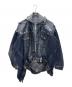 Maison MIHARA YASUHIRO（メゾン ミハラ ヤスヒロ）の古着「Maison MIHARA YASUHIRO DOUBLE LAYERED DENIM HOODED JACKET デニムジャケット」｜インディゴ