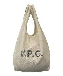 A.P.C.（アーペーセー）の古着「A.P.C.　メッシュトートバッグ」｜ベージュ