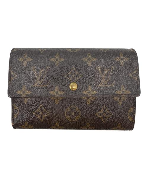 LOUIS VUITTON（ルイ ヴィトン）LOUIS VUITTON (ルイ ヴィトン) LOUIS VUITTON モノグラム ポルトトレゾール エテュイパピエ 　3つ折り財布 ブラウンの古着・服飾アイテム