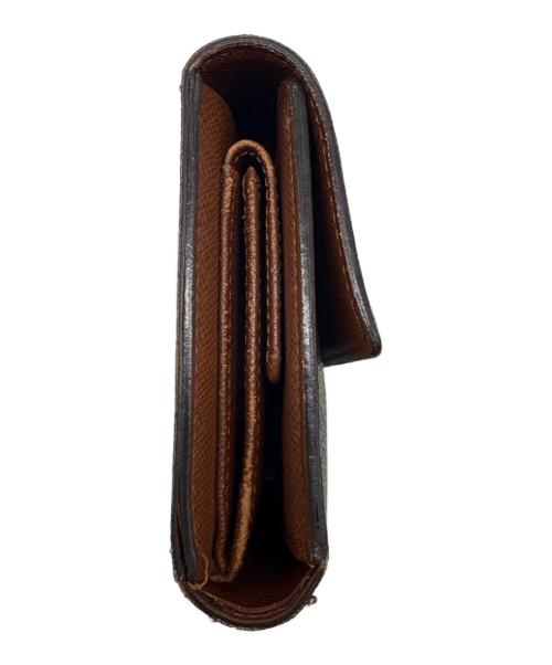 LOUIS VUITTON（ルイ ヴィトン）LOUIS VUITTON (ルイ ヴィトン) LOUIS VUITTON モノグラム ポルトトレゾール エテュイパピエ 　3つ折り財布 ブラウンの古着・服飾アイテム