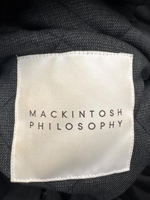 MACKINTOSH PHILOSOPHY（マッキントッシュ フィロソフィー）MACKINTOSH PHILOSOPHY (マッキントッシュ フィロソフィー) MACKINTOSH PHILOSOPHY　リバーシブルキルティングジャケット グレー×ブラック サイズ:38の古着・服飾アイテム