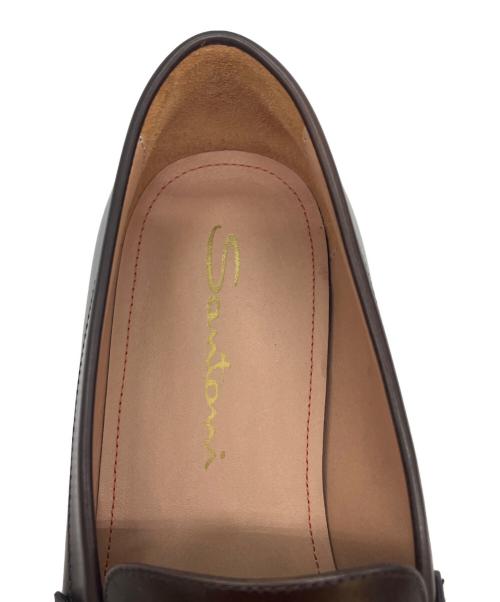 Santoni（サントーニ）Santoni (サントーニ) コインローファー ブラウン サイズ:38の古着・服飾アイテム