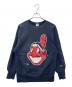Champion REVERSE WEAVE（チャンピオン リバース ウィーブ）の古着「Champion  REVERSE WEAVE  クリーブランドインディアンス 　90s-00sプリントスウェット」｜ネイビー