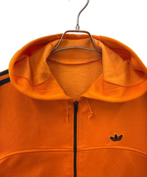 adidas（アディダス）adidas (アディダス) adidas　フーデットトラックジャケット オレンジ サイズ:Lの古着・服飾アイテム