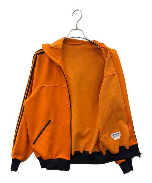 adidas（アディダス）adidas (アディダス) adidas　フーデットトラックジャケット オレンジ サイズ:Lの古着・服飾アイテム