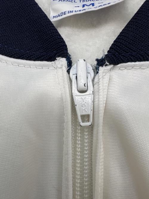 adidas（アディダス）adidas (アディダス) adidas　アーガイルトラックジャケット ホワイト×ブルー サイズ:Mの古着・服飾アイテム