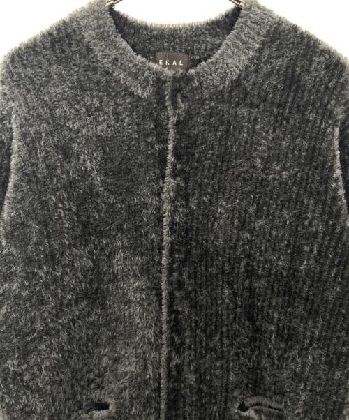 EKAL（エカル）EKAL (エカル) EKAL 　OCTAカーディガン グレー サイズ:M 未使用品の古着・服飾アイテム