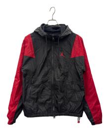 JORDAN（ジョーダン）の古着「JORDAN　ナイロンパーカー」｜ブラック×レッド