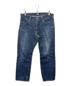 BURGUS PLUS×WAREHOUSEバーガスプラス×ウエアハウス）の古着「BURGUS PLUS　WAREHOUSE　880　ヴィンテージスリムジーンズ」｜インディゴ